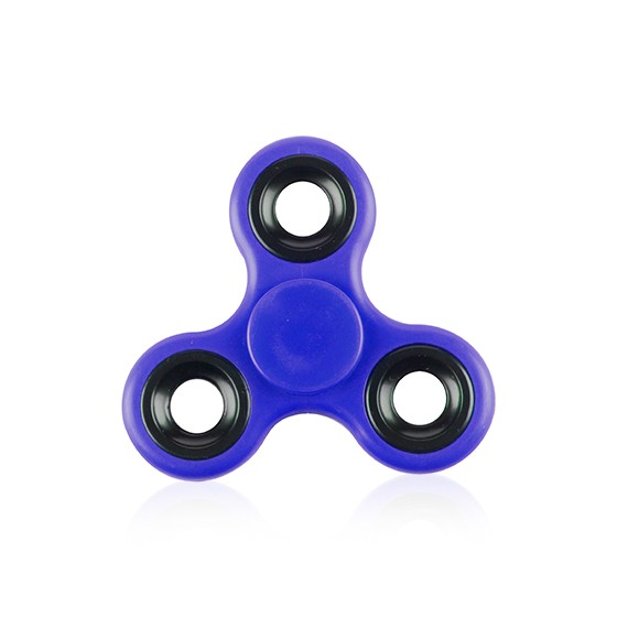 Blue Fidget Spinner With Hoops